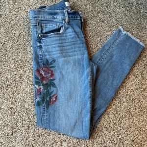 LOFT Floral Jeans~Sz. 6